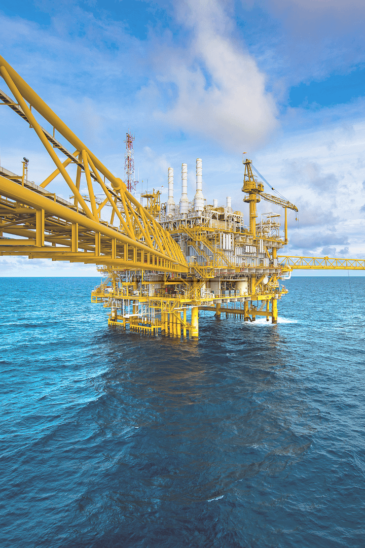 offshore platform on the sea