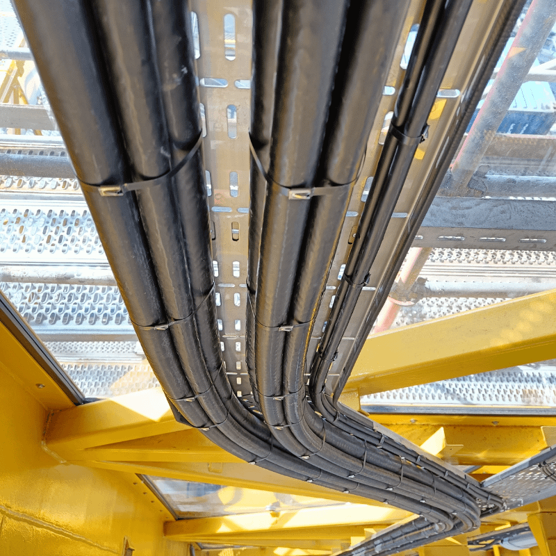 cables installed electrical instalation